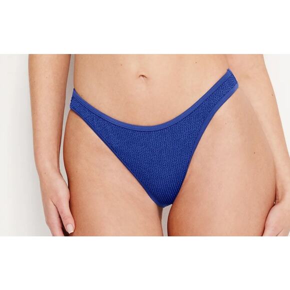 NWT Good American ALWAYS FITS CLASSIC BIKINI BOTTOM CAPRI BLUE  size-XXS/XS - Picture 1 of 4